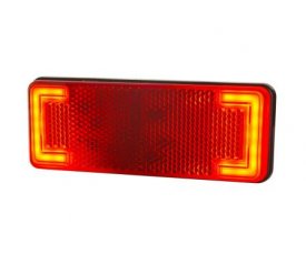 LD 2516 Габаритный фонарь SLIM XS HOR 92B 3 LED красный   2функции: позиционный зад/светоотражатель 52516